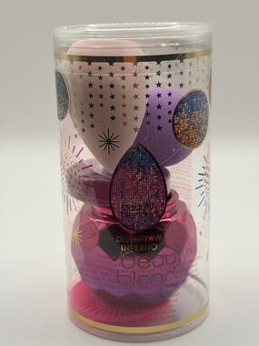 BEAUTYBLENDER LTD ED DISCGLOW INFERNO 5 Pc Set in Rare Color Combo NEW/SEALED!